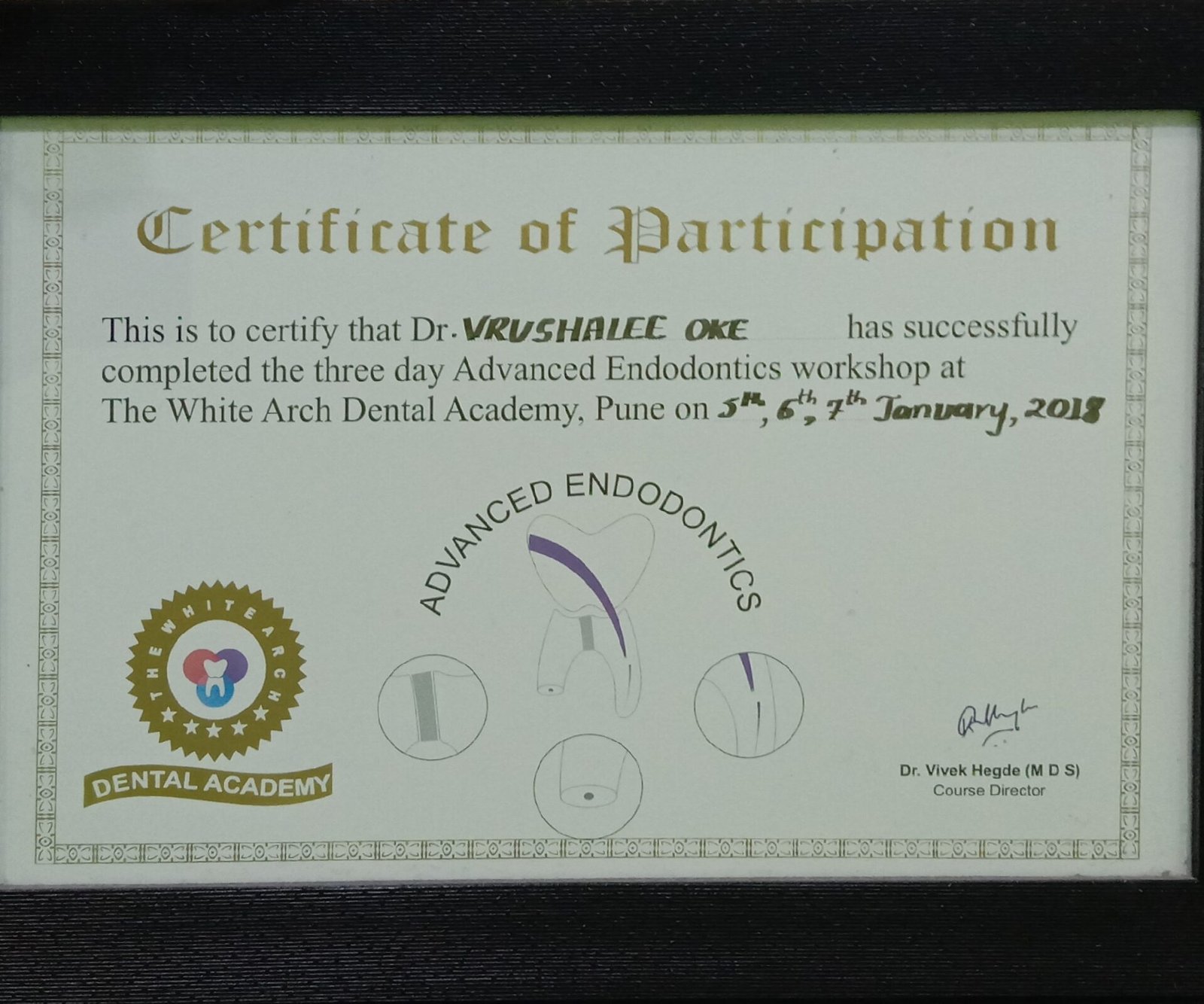 Dr Vrushalee Oke -Endodontics