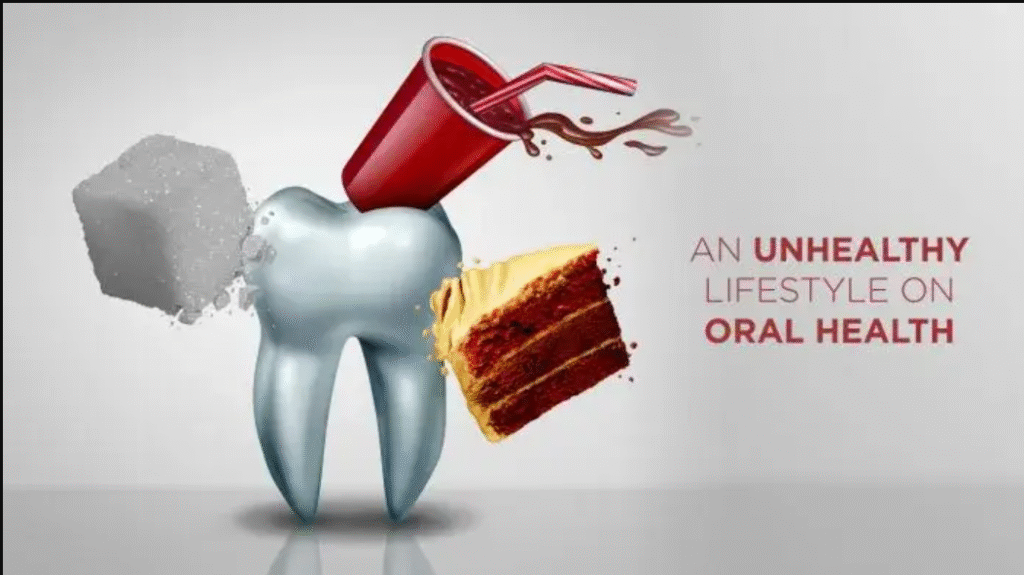 The Effect of an Unhealthy Lifestyle on Oral Health
