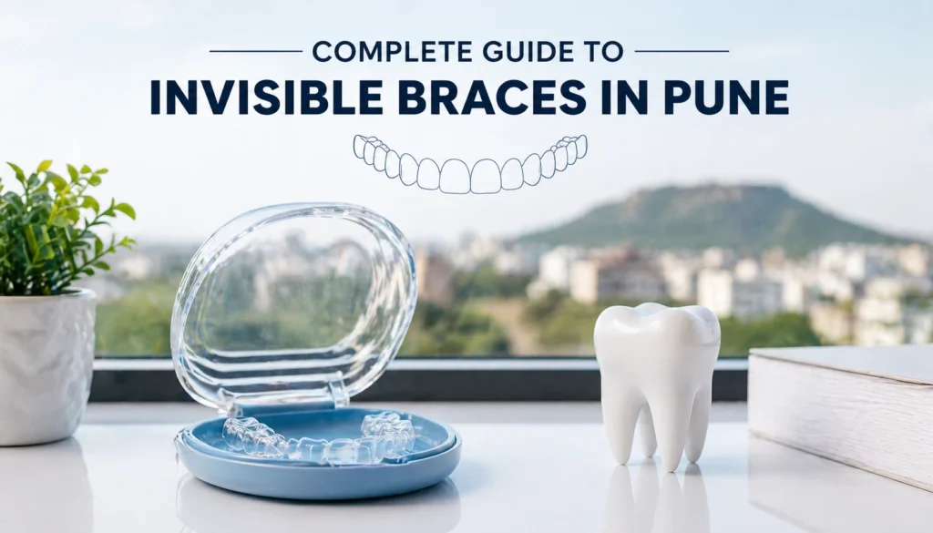Search invisible braces treatment process for clear teeth alignment and confident smile.