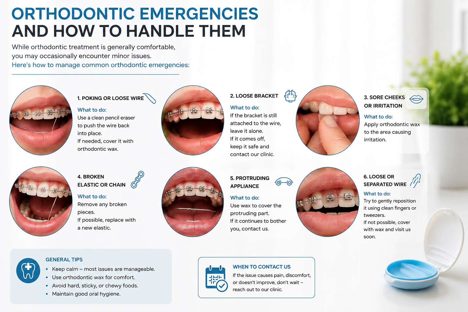 Orthodontic Emergencies and How to Handle Them