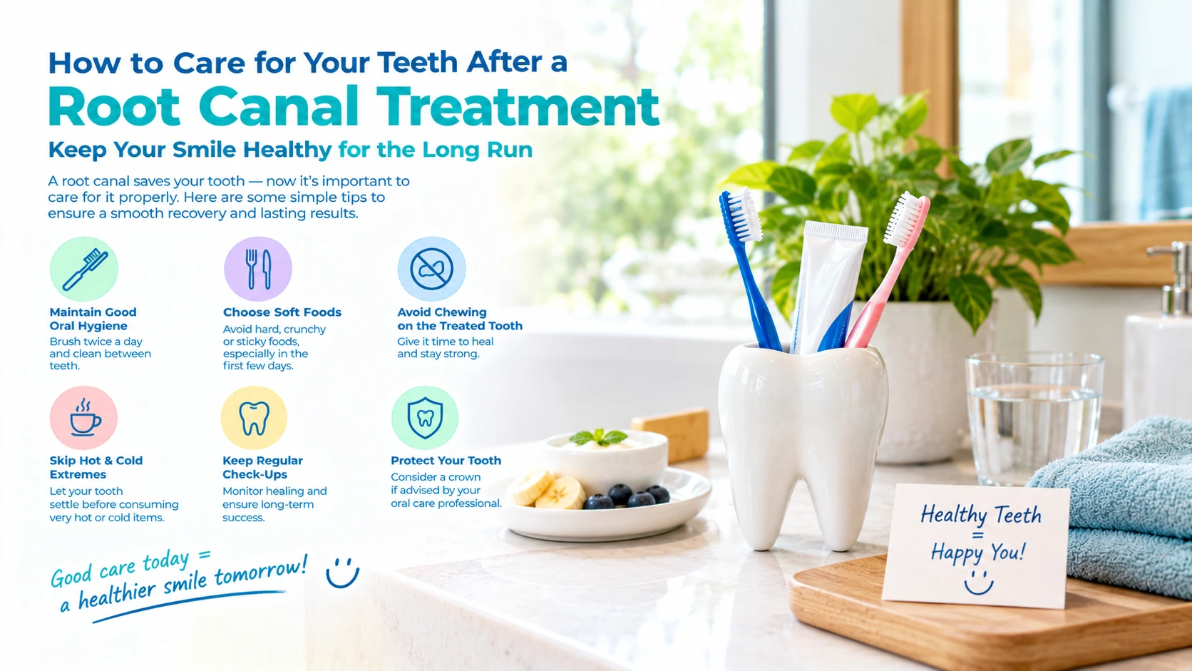 How to Care for Your Teeth After a Root Canal Treatment